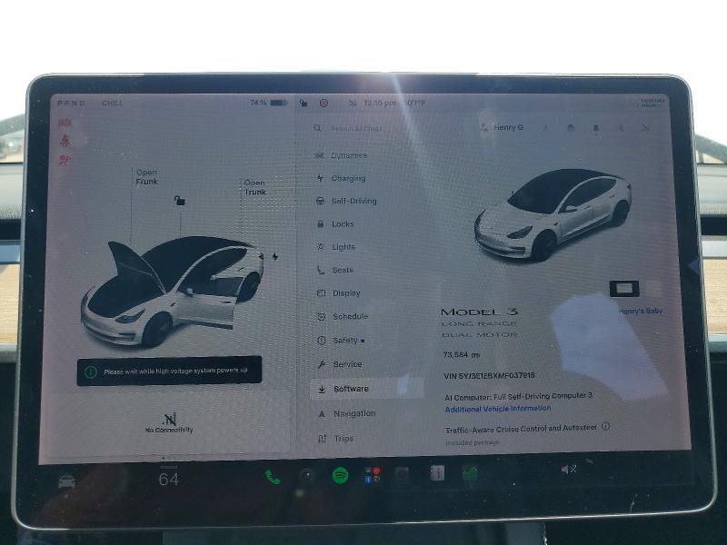 Aukcja sprzedaży 2021 Tesla Model 3, vin: 5YJ3E1EBXMF037918, numer aukcji: 61382946