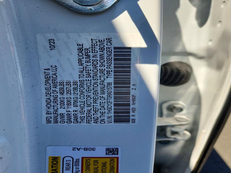 Продажа на аукционе авто 2024 Honda Accord, vin: 1HGCY2F70RA015788, номер лота: 60750496