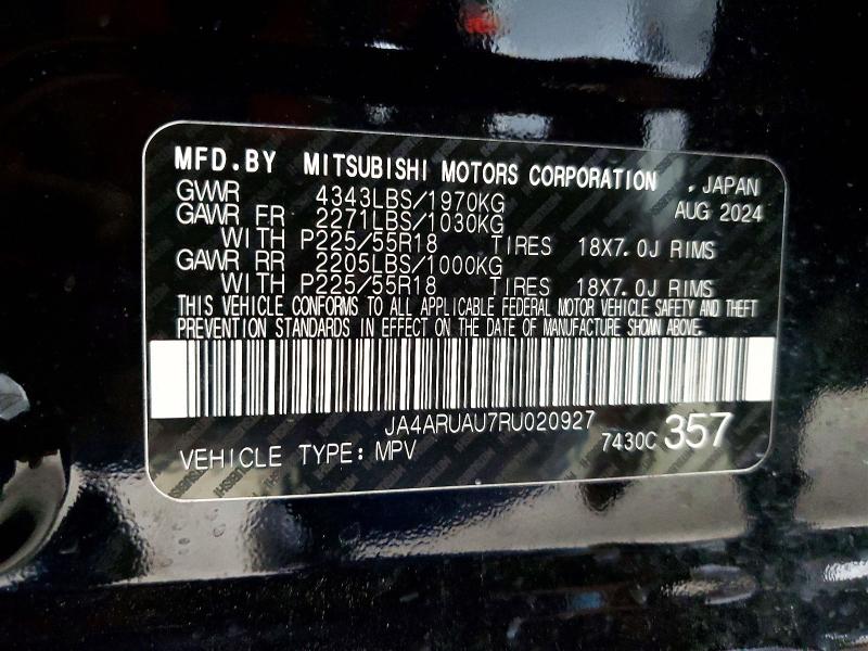 Продажа на аукционе авто 2024 Mitsubishi Outlander Sport, vin: JA4ARUAU7RU020927, номер лота: 60619596