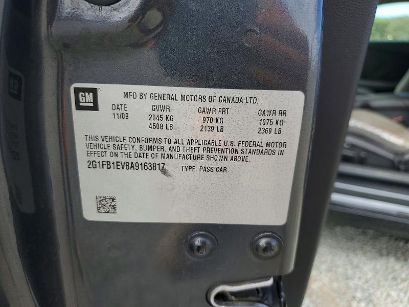 2010 Chevrolet Camaro მანქანა იყიდება აუქციონზე, vin: 2G1FB1EV8A9163817, აუქციონის ნომერი: 62641816