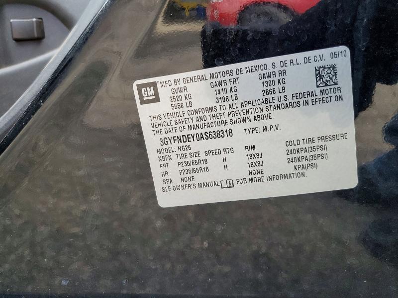 Продаж на аукціоні авто 2010 Cadillac Srx, vin: 3GYFNDEY0AS638318, номер лоту: 61716266