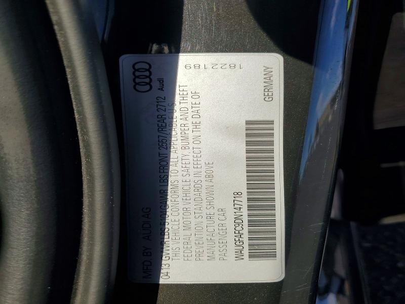 Продаж на аукціоні авто 2013 Audi A6, vin: WAUGFAFC9DN147718, номер лоту: 59993916
