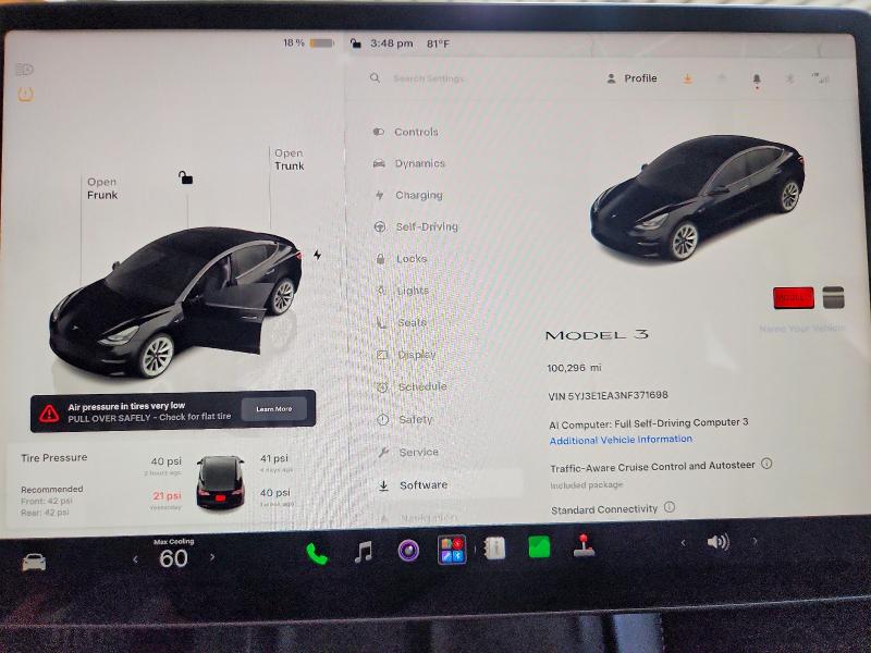 Продажа на аукционе авто 2022 Tesla Model 3, vin: 5YJ3E1EA3NF371698, номер лота: 61724996