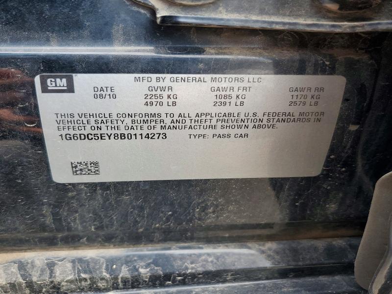 Aukcja sprzedaży 2011 Cadillac Cts, vin: 1G6DC5EY8B0114273, numer aukcji: 62433526