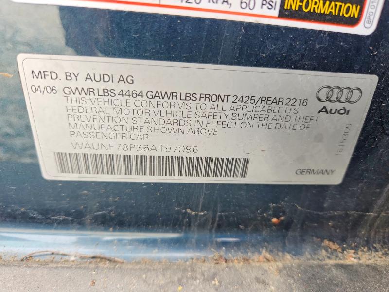 Продажа на аукционе авто 2006 Audi A3, vin: WAUNF78P36A197096, номер лота: 61501366