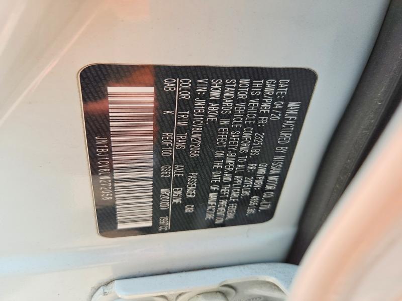 63007966 :رقم المزاد ، JN1BJ1CV8LW272058 vin ، 2020 Nissan Rogue Sport مزاد بيع