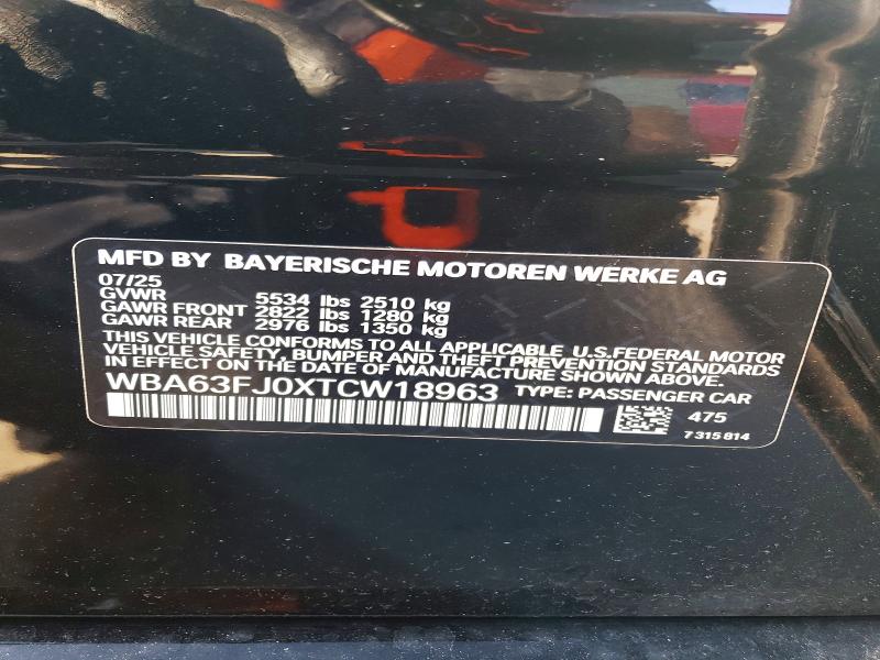 Продаж на аукціоні авто 2026 Bmw 540, vin: WBA63FJ0XTCW18963, номер лоту: 58628536