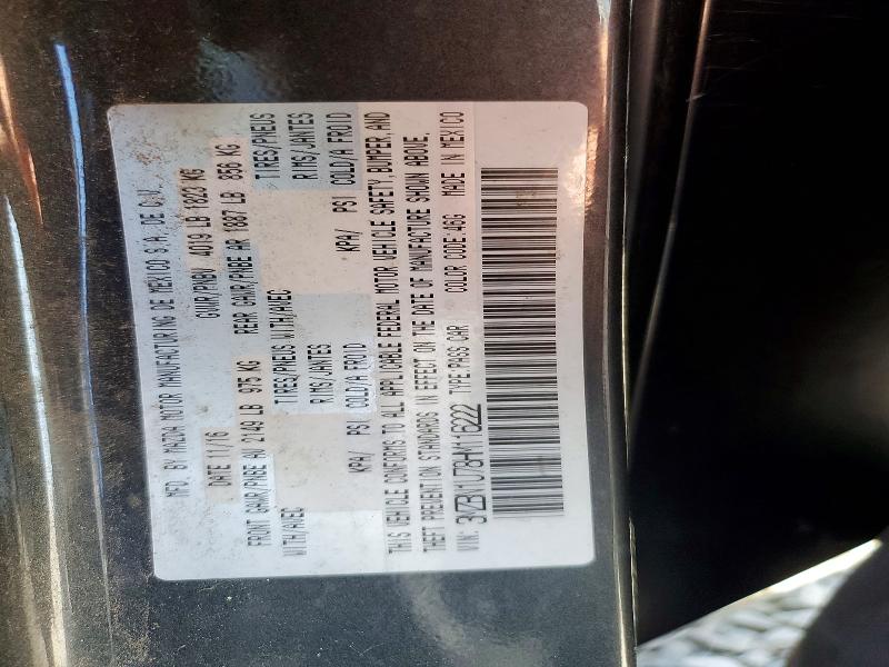 63012886 :رقم المزاد ، 3MZBN1U78HM116222 vin ، 2017 Mazda 3 مزاد بيع