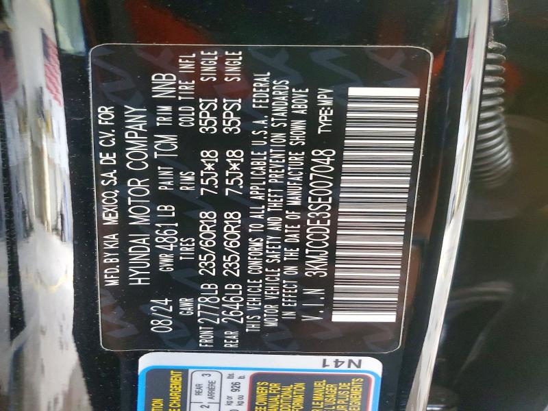 Aukcja sprzedaży 2025 Hyundai Tucson, vin: 3KMJCCDE3SE007048, numer aukcji: 60228136