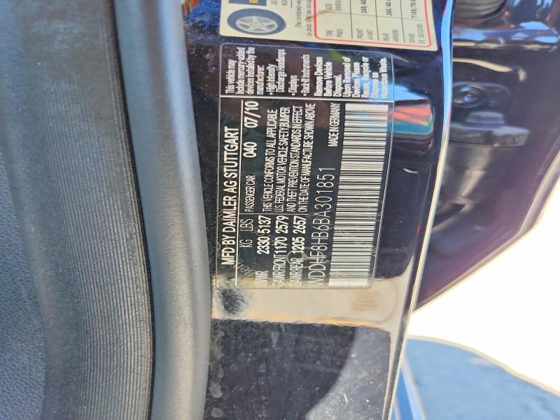 Aukcja sprzedaży 2011 Mercedes-benz E, vin: WDDHF8HB6BA301851, numer aukcji: 57733716