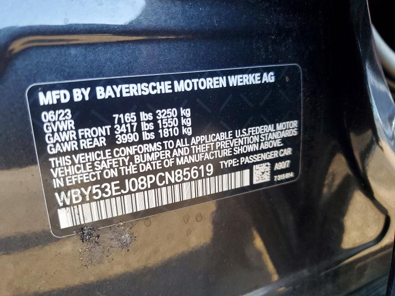Aukcja sprzedaży 2023 Bmw I7, vin: WBY53EJ08PCN85619, numer aukcji: 61173586