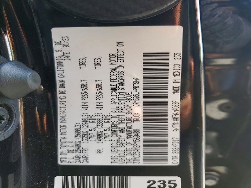 Продажа на аукционе авто 2023 Toyota Tacoma, vin: 3TMCZ5AN2PM560488, номер лота: 60153026