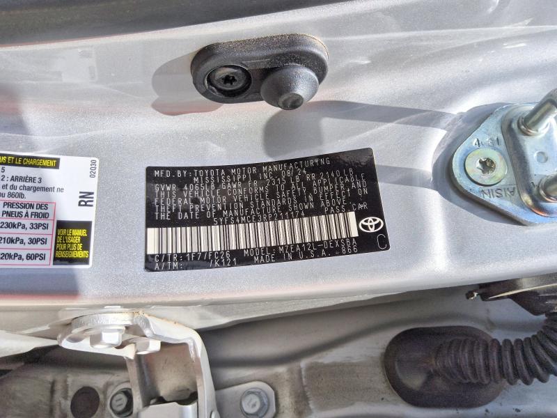 Продажа на аукционе авто 2024 Toyota Corolla, vin: 5YFS4MCE3RP211174, номер лота: 56299276