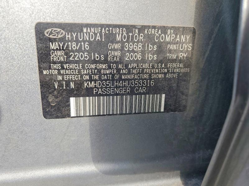2017 Hyundai Elantra Gt მანქანა იყიდება აუქციონზე, vin: KMHD35LH4HU353316, აუქციონის ნომერი: 59894726