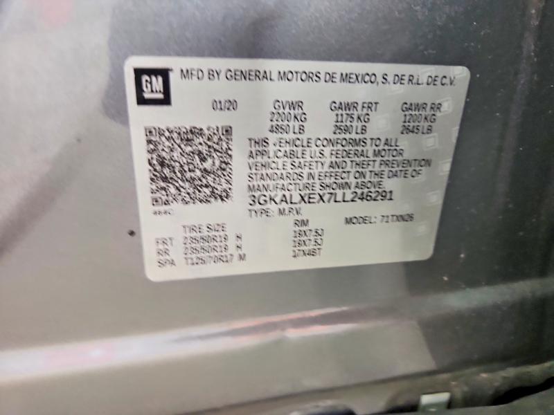 Продаж на аукціоні авто 2020 Gmc Terrain, vin: 3GKALXEX7LL246291, номер лоту: 58819366