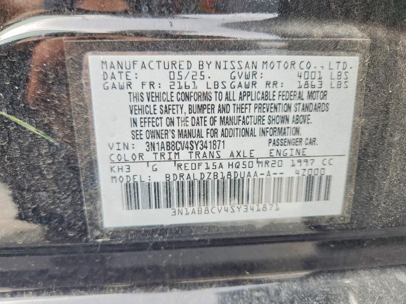 60613846 :رقم المزاد ، 3N1AB8CV4SY341871 vin ، 2025 Nissan Sentra مزاد بيع