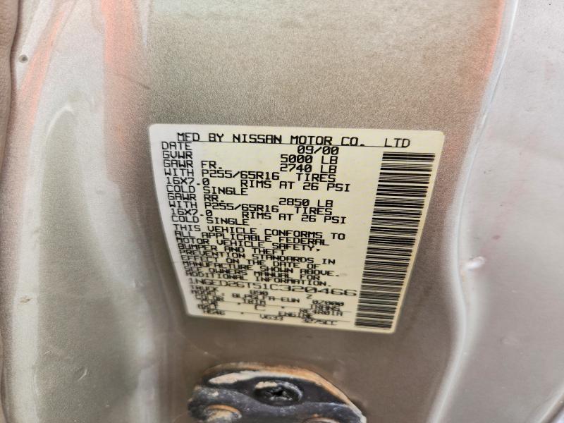 2001 Nissan Frontier მანქანა იყიდება აუქციონზე, vin: 1N6ED26T51C320466, აუქციონის ნომერი: 61668906