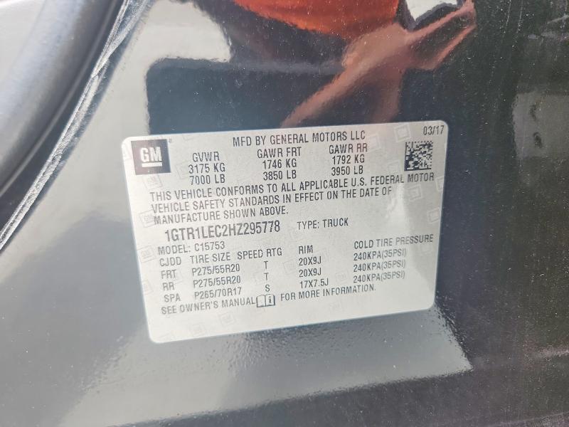 Aukcja sprzedaży 2017 Gmc Sierra, vin: 1GTR1LEC2HZ295778, numer aukcji: 61687446