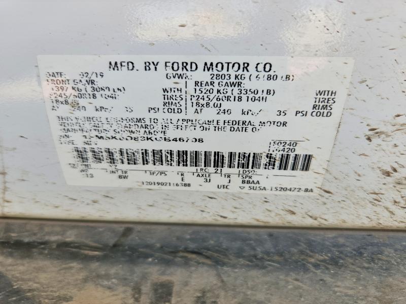 Aukcja sprzedaży 2019 Ford Explorer, vin: 1FM5K8D83KGB46798, numer aukcji: 62408446