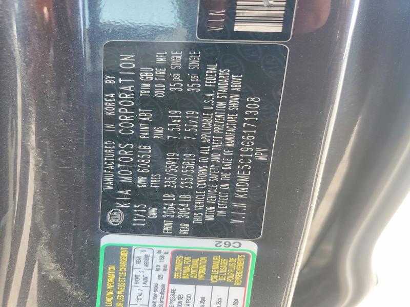 Aukcja sprzedaży 2016 Kia Sedona, vin: KNDME5C19G6171308, numer aukcji: 62762916