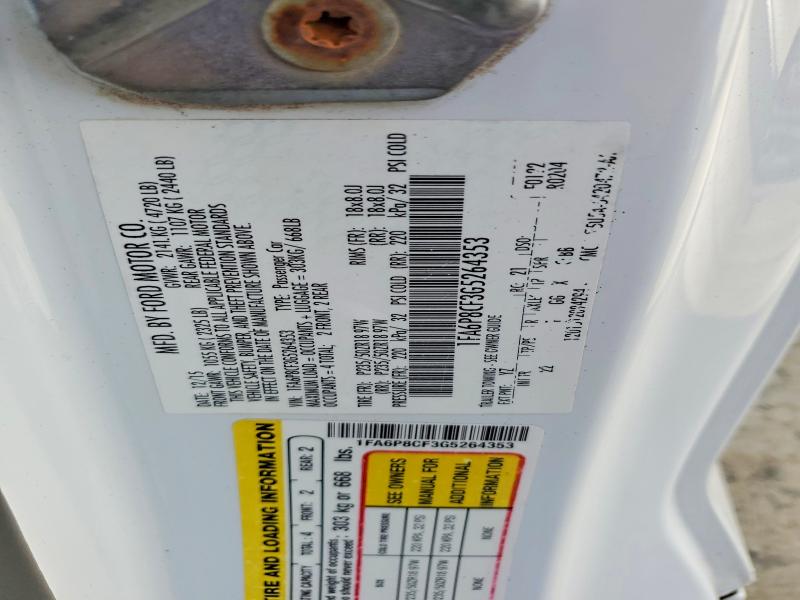 2016 Ford Mustang მანქანა იყიდება აუქციონზე, vin: 1FA6P8CF3G5264353, აუქციონის ნომერი: 62749526