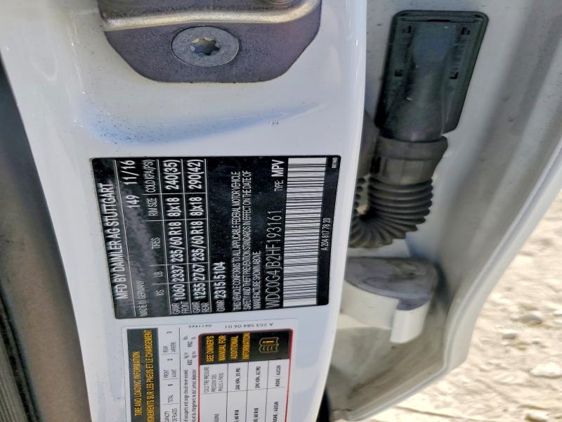 60589666 :رقم المزاد ، WDC0G4JB2HF193161 vin ، 2017 Mercedes-benz Glc مزاد بيع