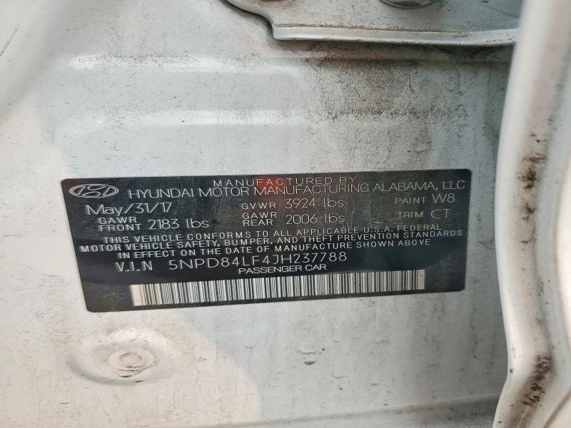 Aukcja sprzedaży 2018 Hyundai Elantra, vin: 5NPD84LF4JH237788, numer aukcji: 61019446