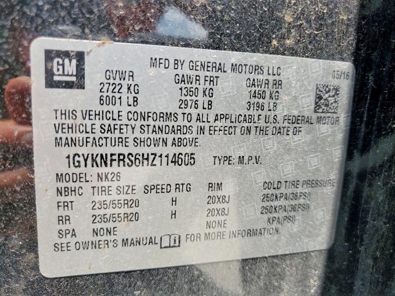 Продажа на аукционе авто 2017 Cadillac Xt5, vin: 1GYKNFRS6HZ114605, номер лота: 60927396