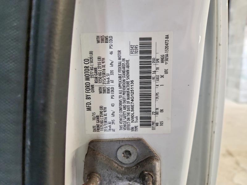 Продаж на аукціоні авто 2016 Ford Transit Connect, vin: NM0LS6E74G1251136, номер лоту: 61748306