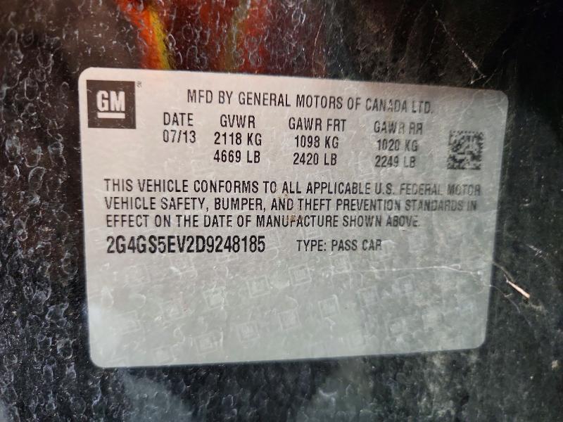 Продаж на аукціоні авто 2013 Buick Regal, vin: 2G4GS5EV2D9248185, номер лоту: 60616466
