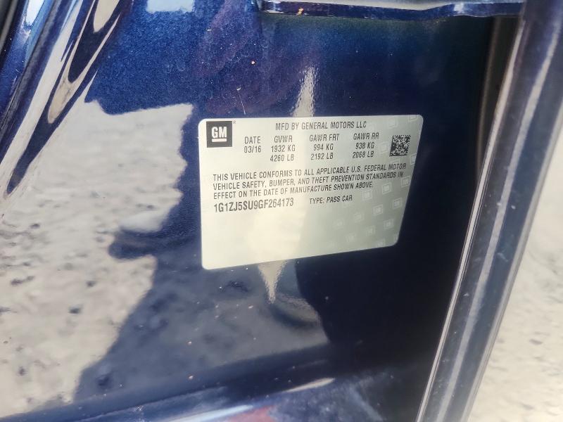 2016 Chevrolet Malibu მანქანა იყიდება აუქციონზე, vin: 1G1ZJ5SU9GF264173, აუქციონის ნომერი: 60136286