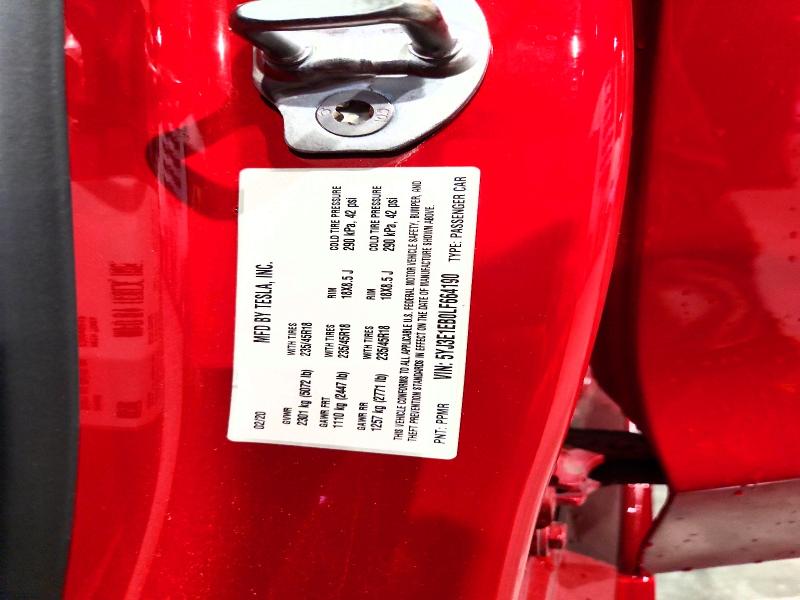 Aukcja sprzedaży 2020 Tesla Model 3, vin: 5YJ3E1EB0LF664190, numer aukcji: 63009646