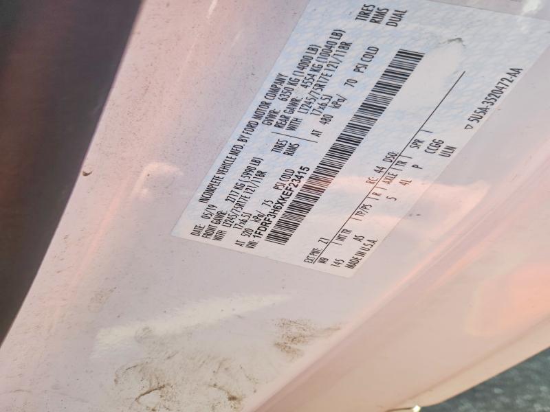 63017126 :رقم المزاد ، 1FDRF3H6XKEF23415 vin ، 2019 Ford F350 مزاد بيع