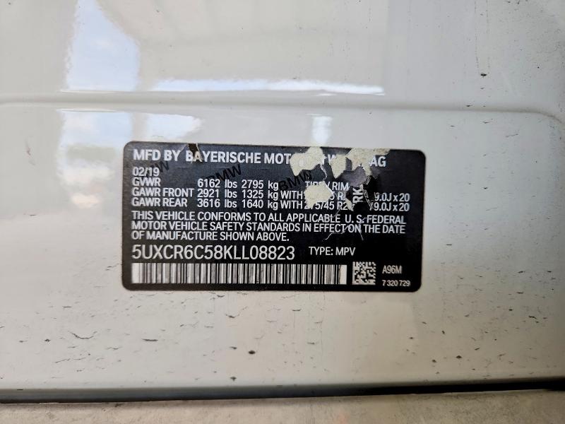 Aukcja sprzedaży 2019 Bmw X5, vin: 5UXCR6C58KLL08823, numer aukcji: 62993386