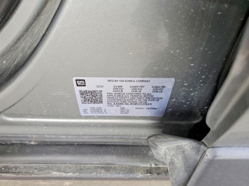 62531386 :رقم المزاد ، KL4AMCSL8SB153518 vin ، 2025 Buick Encore Gx مزاد بيع
