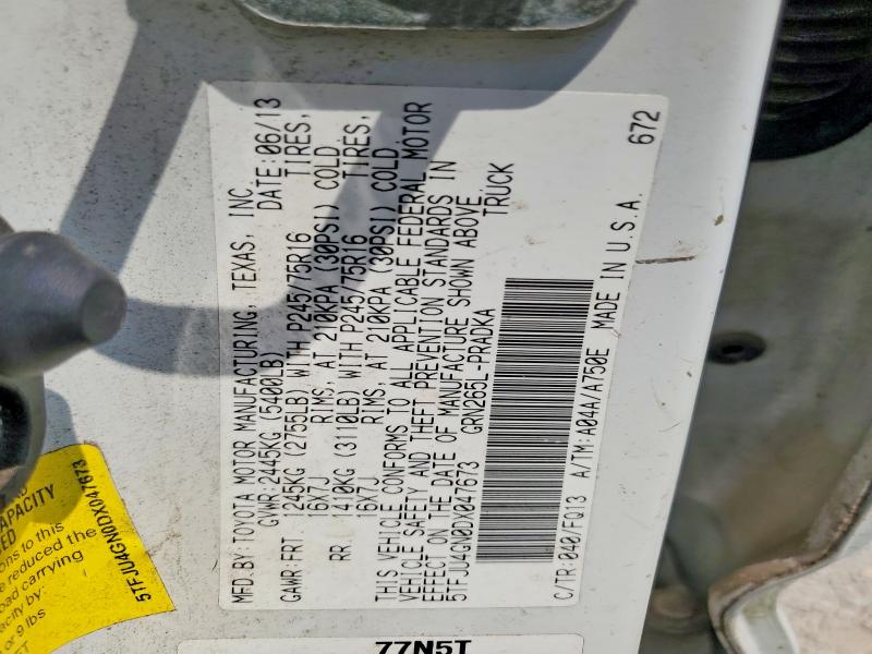 Aukcja sprzedaży 2013 Toyota Tacoma, vin: 5TFJU4GN0DX047673, numer aukcji: 59556386