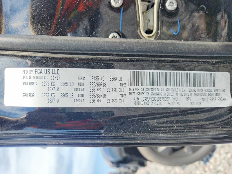 Продажа на аукционе авто 2018 Jeep Cherokee, vin: 1C4PJMCB6JD575357, номер лота: 59350566