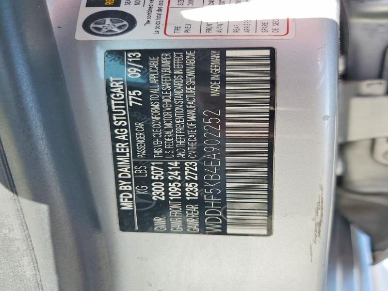 60713986 :رقم المزاد ، WDDHF5KB4EA902252 vin ، 2014 Mercedes-benz E مزاد بيع