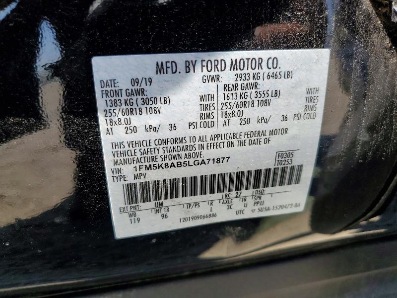 Продажа на аукционе авто 2020 Ford Explorer, vin: 1FM5K8AB5LGA71877, номер лота: 55653466