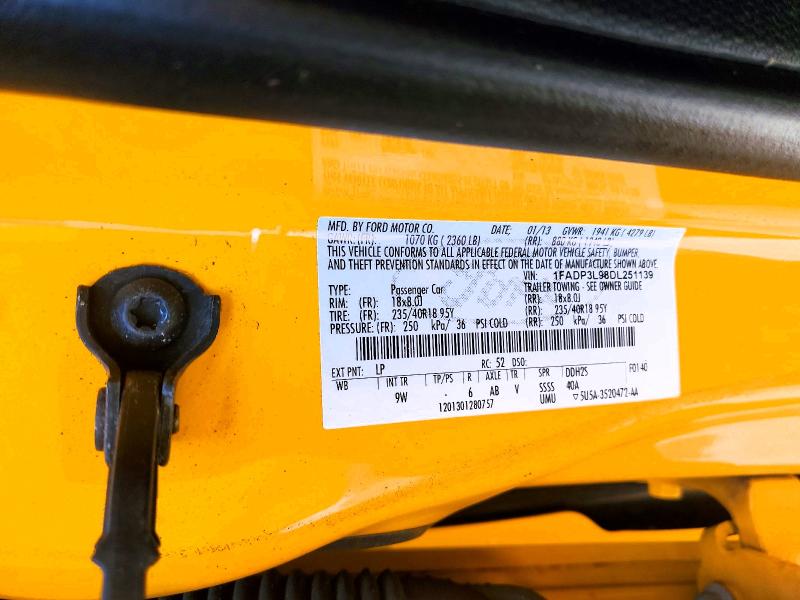 2013 Ford Focus მანქანა იყიდება აუქციონზე, vin: 1FADP3L98DL251139, აუქციონის ნომერი: 62673406