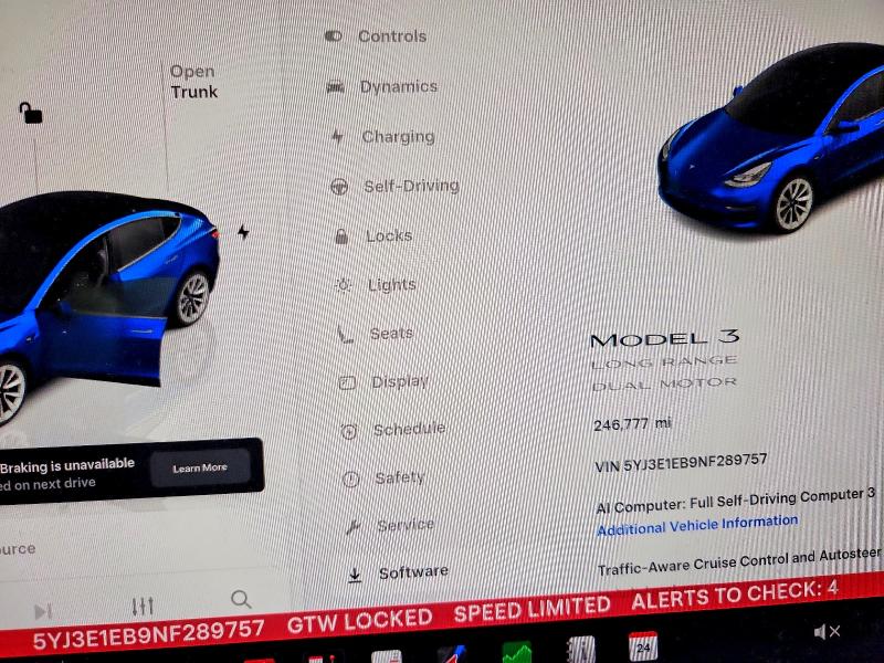 Продажа на аукционе авто 2022 Tesla Model 3, vin: 5YJ3E1EB9NF289757, номер лота: 62253546