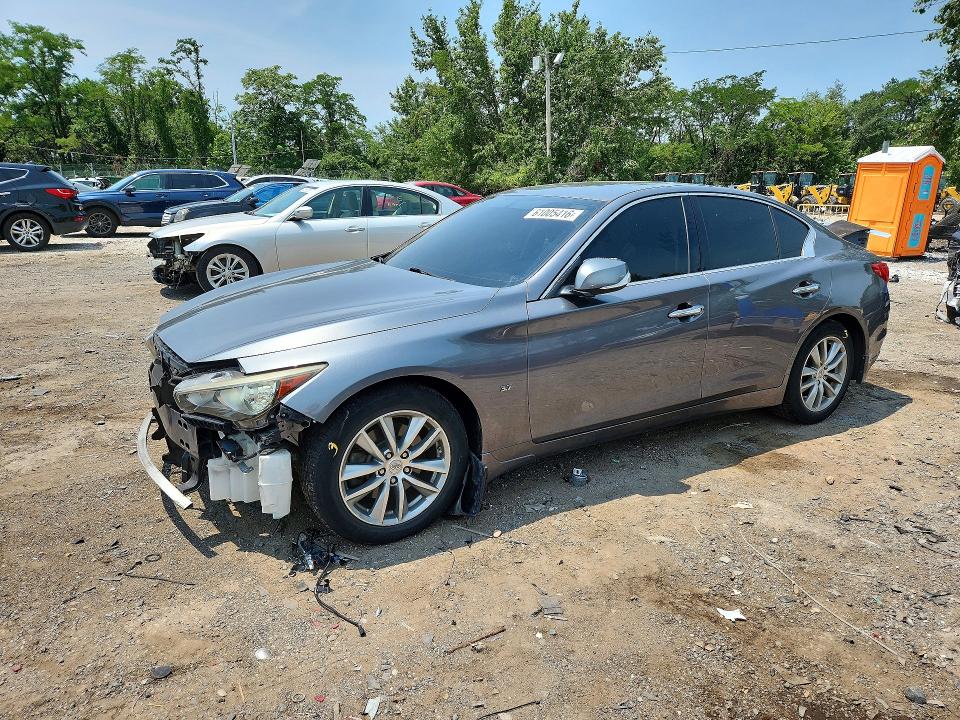 Продажа на аукционе авто 2014 Infiniti Q50, vin: JN1BV7AR1EM696824, номер лота: 61005416