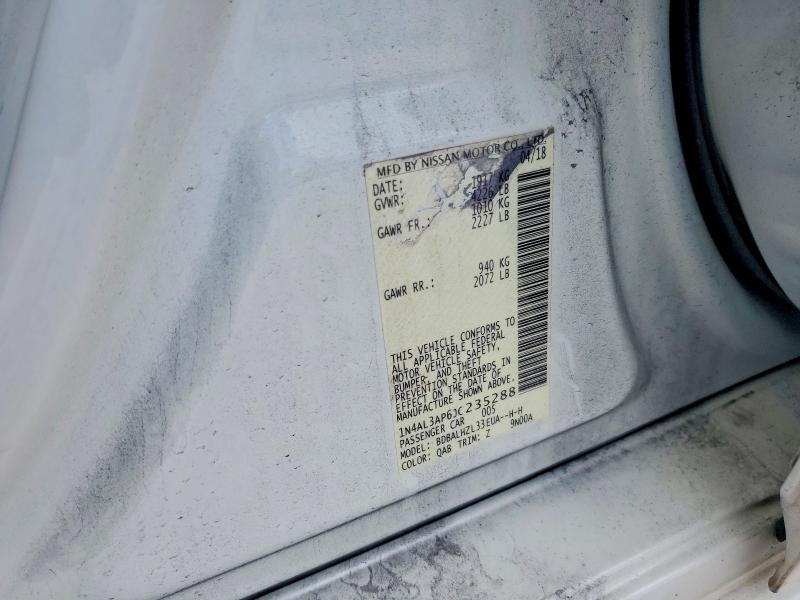 Продажа на аукционе авто 2018 Nissan Altima, vin: 1N4AL3AP6JC235288, номер лота: 60249726