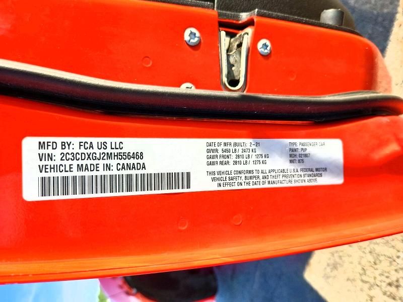 Aukcja sprzedaży 2021 Dodge Charger, vin: 2C3CDXGJ2MH556468, numer aukcji: 60920236