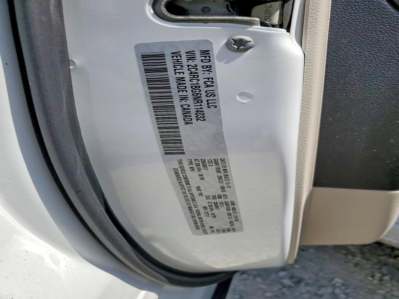 Auction sale of the 2022 Chrysler Pacifica, vin: 2C4RC1BG6NR114032, lot number: 85453865