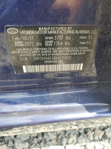 Aukcja sprzedaży 2011 Hyundai Elantra, vin: 5NPDH4AE6BH031450, numer aukcji: 63141696