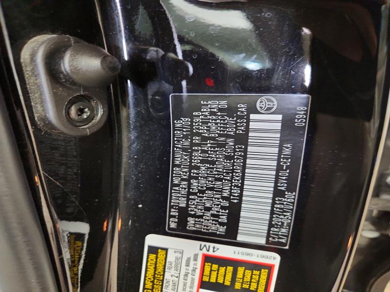 Продажа на аукционе авто 2010 Toyota Camry, vin: 4T4BF3EK6AR067913, номер лота: 61442116