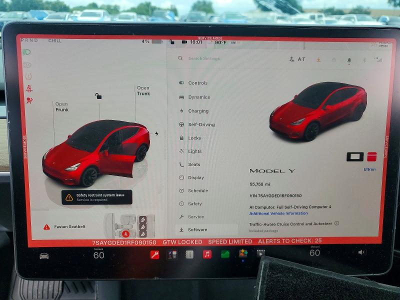 Aukcja sprzedaży 2024 Tesla Model Y, vin: 7SAYGDED1RF090150, numer aukcji: 63143676