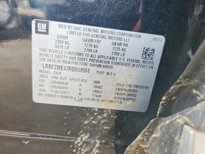 Aukcja sprzedaży 2024 Buick Envision, vin: LRBFZME47RD054984, numer aukcji: 60322136