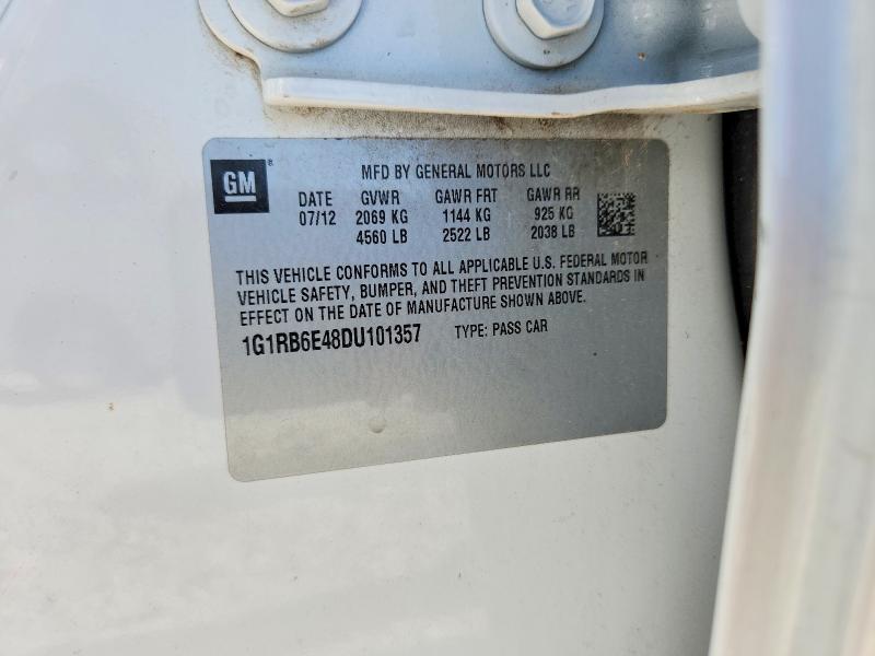61860936 :رقم المزاد ، 1G1RB6E48DU101357 vin ، 2013 Chevrolet Volt مزاد بيع